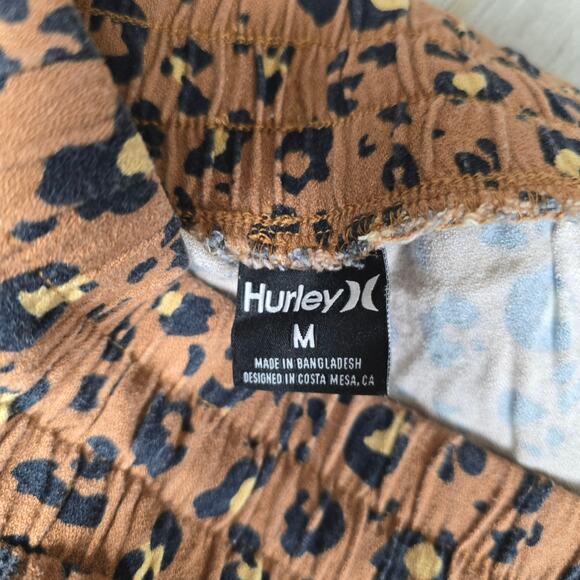 Hurley Womens Leopard Easy Rolled Cuff Pants size Medium - Picture 7 of 7